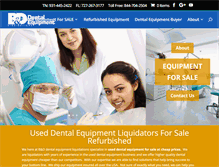 Tablet Screenshot of dentalequipmentused.net